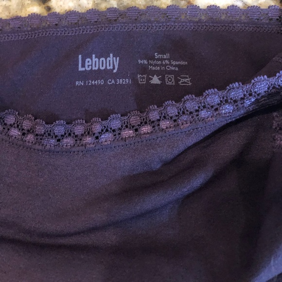 Lebody Microfiber Layering Purple Cami, Size Small - Picture 8 of 10